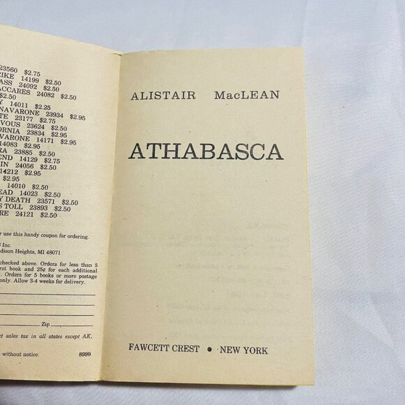 Athabasca By Alistair MacLean Paperback Book Vintage - Picture 5 of 6